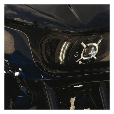 Inserti delle prese d'aria a led v2 road glide nero Custom dynamics - Immagine 1 di 2