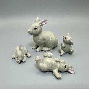 1994 MEG Grey Bunny in my pocket set of 4 - Picture 1 of 11