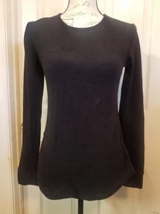 Top termico donna Climate Right Cuddl Duds piccolo pile velluto nero Lslv usato in ottime condizioni - Foto 1 di 7