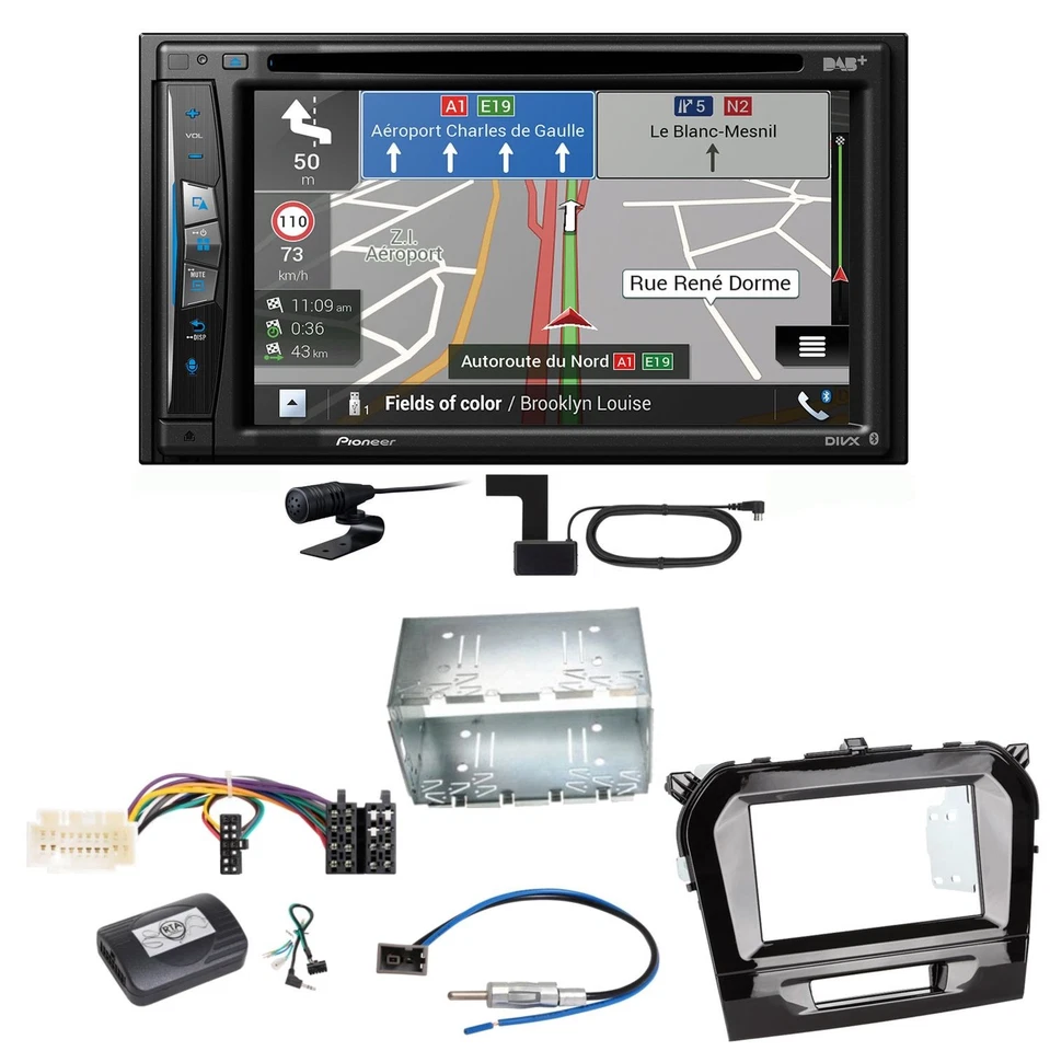 Pioneer AVIC-Z730DAB Navigation Bluetooth USB Einbauset für Suzuki Vitara LY - Bild 1 von 1