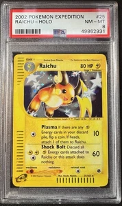 2002 Expedition Raichu Holo #25 PSA 8 - Picture 1 of 3