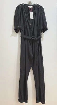 Zara SRPLS Schwarzer Jumpsuit LNG JMPST 14 Größe S Ref 2695/204/800 - Bild 1 von 4