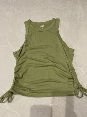 SO Brand Green Tank Top with Tie Sides Size Small Women’s EUC - Image 1 of 2