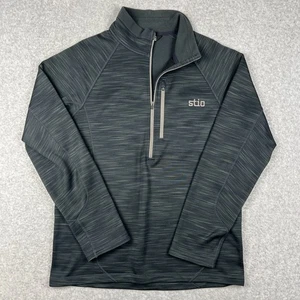 STIO Gannett Peak Half Zip Pullover Medium Mens Grey Hiking Outdoors Trail - Picture 1 of 8
