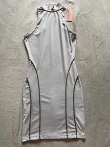 Light Blue Racer High Neck Missguided Bodycon Dress Size 10 - Picture 1 of 12