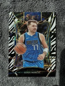 2023-24 Panini Select Luka Doncic Zebra Prizm #350 Dallas Mavericks - Picture 1 of 2