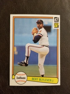 BERT BLYLEVEN 1982 DONRUSS BASEBALL CARD #111 CLEVELAND INDIANS - Picture 1 of 2