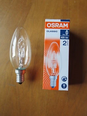 OSRAM CLASSIC HALOGEN KERZE 64542 B E14 30W (40W) Glühbirne 2700K 405lm DIMMBAR - Bild 1 von 4