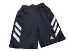 Adidas Size L 14-16 Boys Black Athletic W/Pockets Aeroready Track Shorts T791