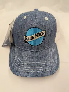 Blue Moon Brewery Logo Mesh Snapback Hat Cap Structured Trucker Baseball NEW - Picture 1 of 4
