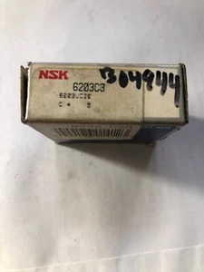 NSK 6203C3 TIEFNUTKUGELLAGER, EINREIHIG, OFFEN, GEPRESSTER STAHLKÄFIG, N1H3 - Bild 1 von 3