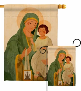 Virgin Mary And Child Garden Flag Religious Faith Decorative Gift Yard Banner - Picture 1 of 19