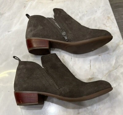 Diba Women's Shoes Size 8 Layla Suede Bootie in Taupe - Image 1 of 4