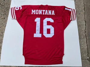 100% Authentic Signed-RARE SF 49ers/ Forty Niners Joe Montana #16 Wilson Jersey - Picture 1 of 12
