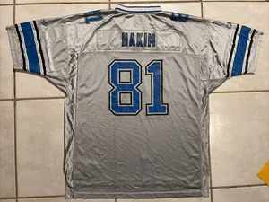 Rare Vintage REEBOK Detroit Lions Az-Zahir Hakim Silver NFL Jersey Men’s 2XL - Picture 1 of 12