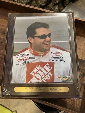 TONY STEWART Plaque NASCAR THE HOME DEPOT #20 Winston Cup Cover