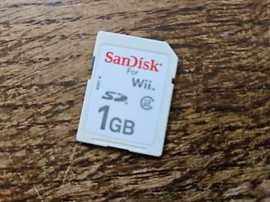 NINTENDO WII - SANDISK FOR WII MEMORY CARD SDCARD 1GB #BLG22 - Picture 1 of 1