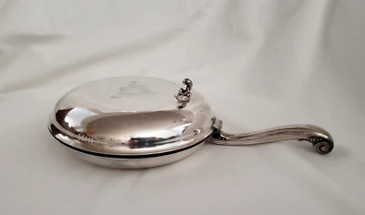 Vintage Silent Butler/Crumb Catcher Silver Plate WMA ROGERS Decorative Handle VG - Image 1 of 4