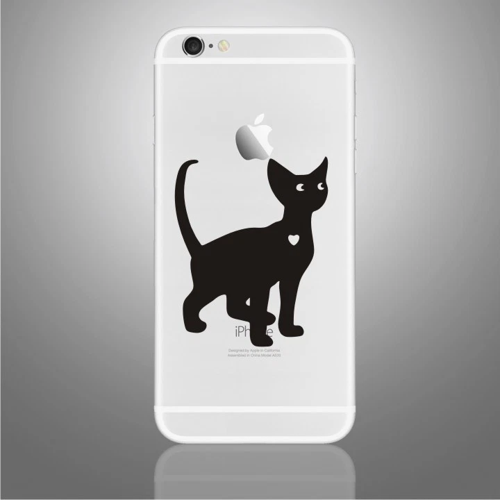 Cute Cat Decal Sticker PHONE, iPhone X, 6,6Plus,6s,6sPlus, 7,7Plus,8 - Image 1 of 1