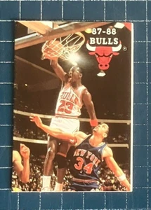 Micheal Jordan 1987-88 Chicago Bulls Basketball Pocket Schedule - Bud - Picture 1 of 2