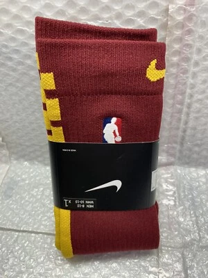 Calcetines Nike NBA Authentics Talla L Borgoña/Dorado (PSK651-677) - Cavaliers - CAVS - Foto 1 de 4