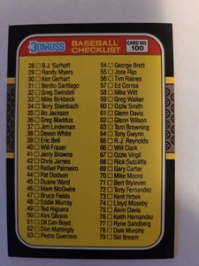 1987 DONRUSS CHECKLIST 28- 133 #100 NM  - Picture 1 of 1