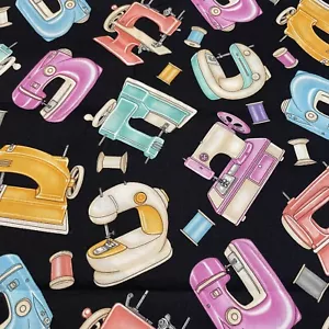 Lil’ Miss Sew & Sew by Dan Morris 2012 for RJR Fabrics Cotton by the Half Yard - Picture 1 of 3