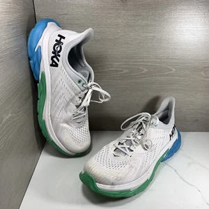 Baskets de course athlétique homme Hoka One One One Clifton Edge taille 14 blanc bleu - Photo 1/11