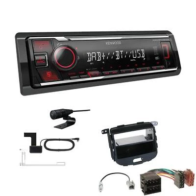 Kenwood KMM-BT408 DAB+ 1-DIN Auto Radio Bluetooth für Hyundai i10 2008-2013 - Bild 1 von 4