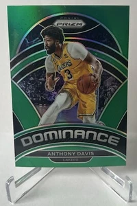 2022-23 Panini Prizm Anthony Davis Dominance Green Prizm #8 Los Angeles Lakers - Picture 1 of 2