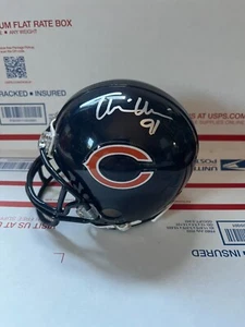 TOMMIE HARRIS SIGNED RIDDELL BEARS MINI HELMET - Picture 1 of 2
