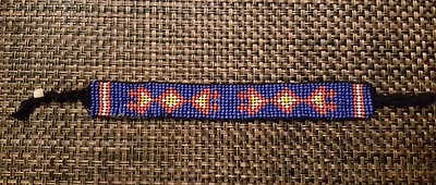 Hombre Mujer Tribal Indio Cuentas Amarillo, Rojo, Azul Amistad Pulsera Joyería Foto 1 de 3