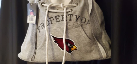 Pro-FAN-ity Hoodie Purse Arizona Cardinals BIG RED Gray NFL Purse NWT Cover