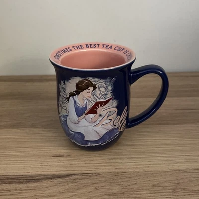 BEAUTY & BEAST Rare Belle Mug DISNEY STORE Sometimes The Best Tea Cup is Chipped - Image 1 of 4