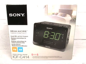Sony Dream Machine ICF-C414 FM AM Clock Radio Large LED Display Dual Alarm New - Picture 1 of 6