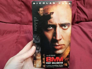 8MM (VHS, 1999, Closed Captioned) Nicolas Cage Eight Millimeter Thriller Movie - Picture 1 of 8