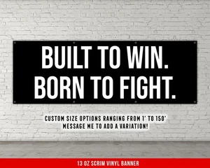 Banner de motivación para gimnasio - Inspirador levantamiento de pesas decoración del hogar - Imagen 1 de 8