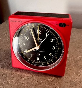 Vintage Mid-Century Peter Desk Alarm Clock Space Age German Clock - Picture 1 of 11