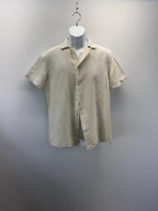 Chubbies “The Dad Fit” Linen Blend Ivory Men's Small Button Up Resort Shirt - Picture 1 of 11