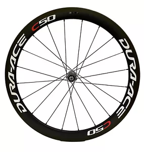 SHIMANO C50 DURA-ACE CARBON TUBULAR 700C REAR WHEEL - Picture 1 of 4