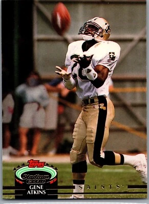 1992 Topps Stadium Club Football- #105 Gene Atkins - Image 1 of 2
