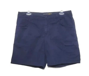 Cabelas Womens Size 12 Navy Blue Cargo Shorts Outdoors Hiking Fishing Camping - Picture 1 of 8