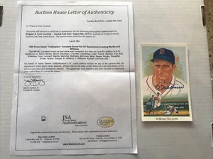 Bobby Doerr AUTOGRAPH SIGNED Perez-Steele 50th Anniversary Celebration Card 1989 - Picture 1 of 4