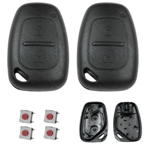 2X Auto Schlüssel Gehäuse +4x Mikrotaster passend für Renault Master Trafic Opel - Picture 1 of 6