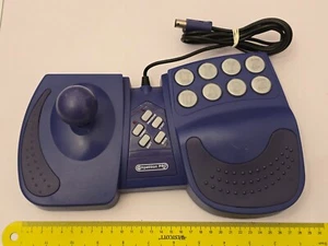 NINTENDO GAMECUBE WII ARCADE FIGHT STICK JOYSTICK CONTROLLER GAME CONTROL Purple - Picture 1 of 4