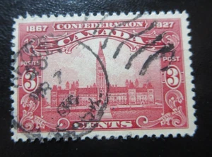 CANADA STAMPS USED  #143 1927 "60th ANNIVERSARY OF CONFEDERATION" SOTN CANCEL #1 - Picture 1 of 2