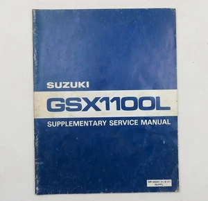 Suzuki GSX1100L Factory Motorcycle Service Manual Supplement 1980 - Picture 1 of 4
