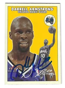 DARRELL ARMSTRONG ORLANDO MAGIC SIGNED CARD DALLAS MAVERICKS HORNETS PACERS NETS - Picture 1 of 1