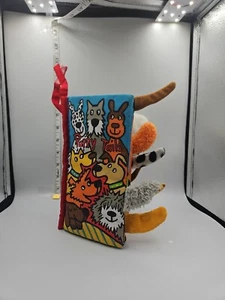 Jellycat Puppy Tails Soft Cloth Baby Book Crinkle Sounds Sensory Touch & Feel - Picture 1 of 4