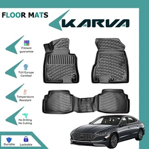 Floor Mats Rubber 3D Molded Black Fits for Hyundai Sonata 2021-Up - Picture 1 of 9